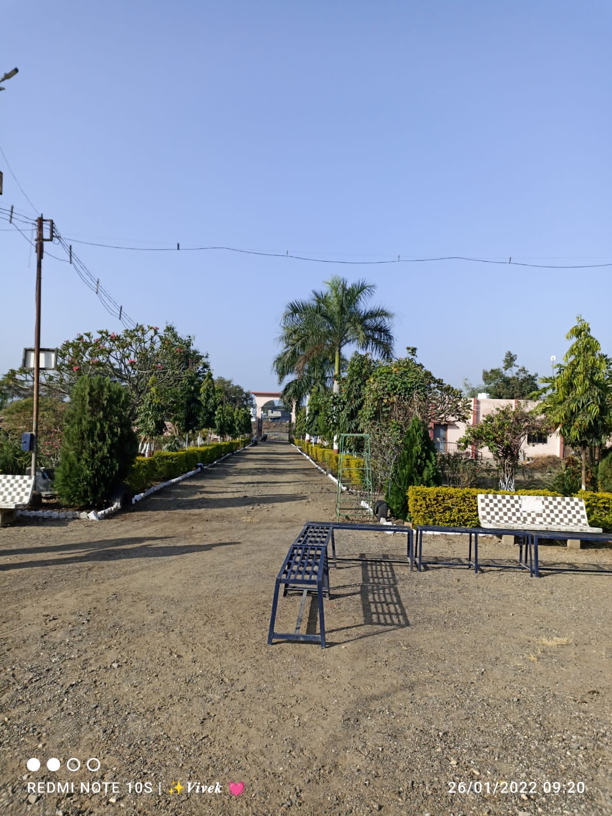 Pathway through the school grounds